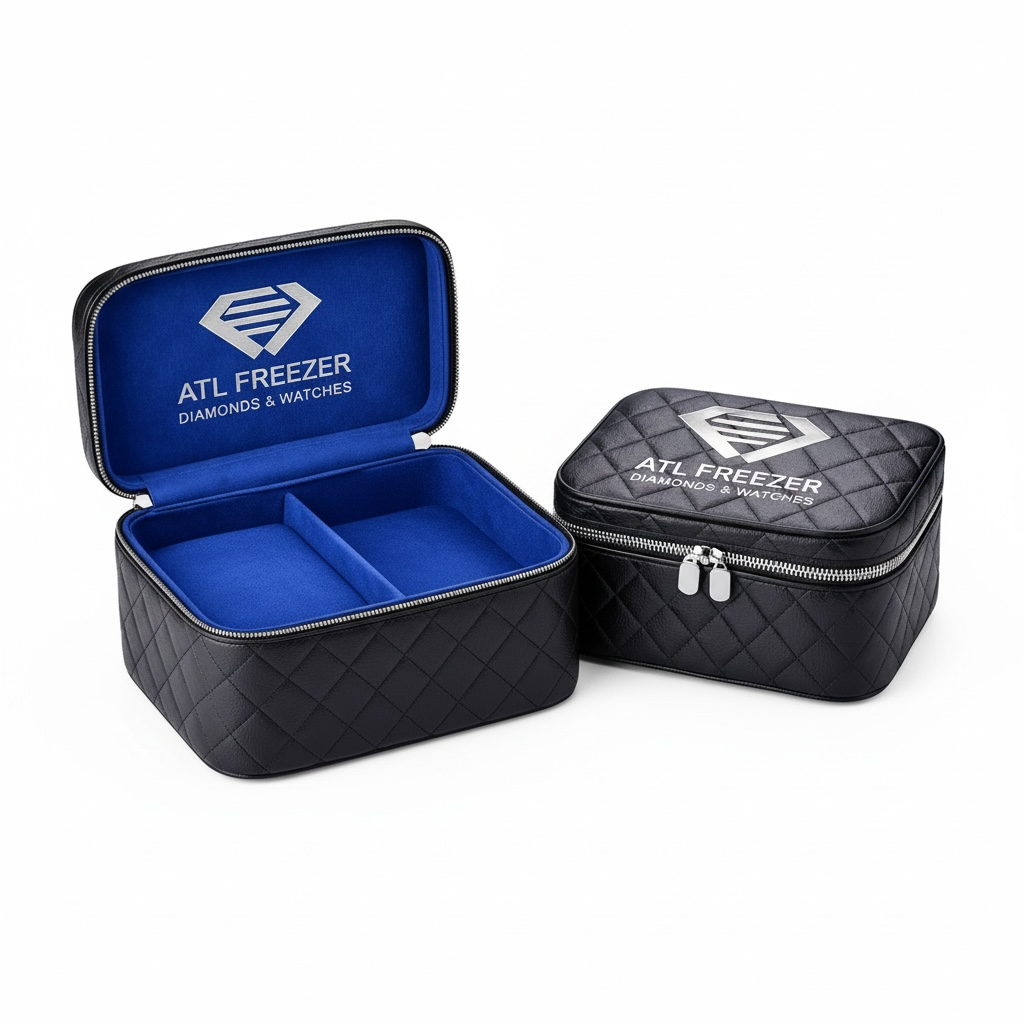 ATL FREEZER Exclusive Luxury Quilted Brand Jewelry Travel Case